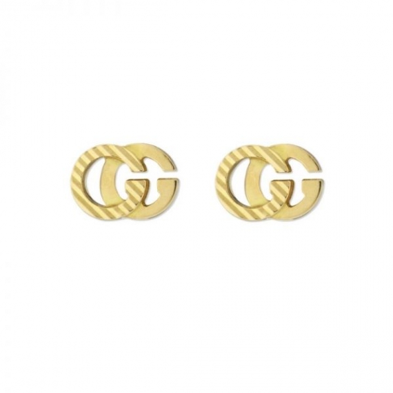 Gucci GG Running 18K White Gold Diamond Drop Earrings YBD35712200100U   ShopWorn
